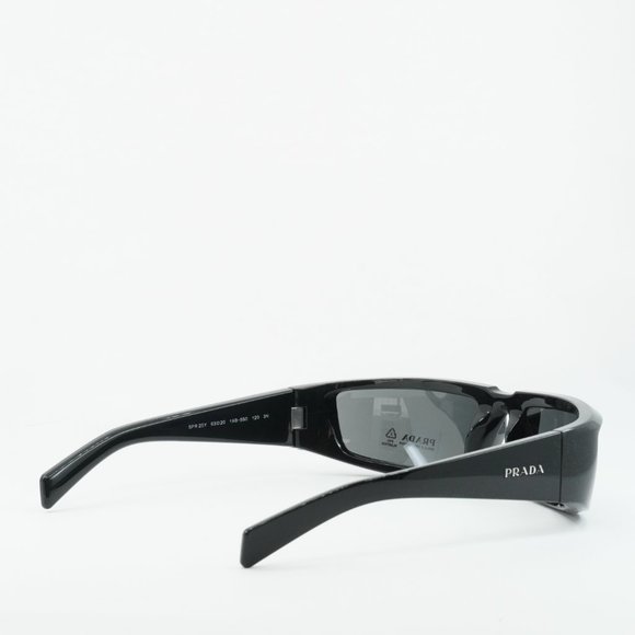 💯 NEW PRADA RUNWAY PR25YS 1AB5S0 BKACK DARK GREY SUNGLASSES - Picture 10 of 11